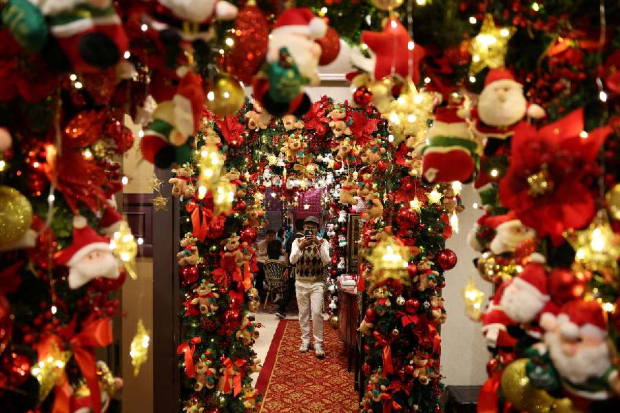 Kerala Christmas midnight carols and church decorations