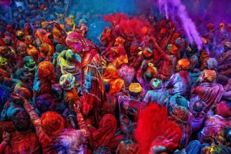 Holi Celebration in Mathura