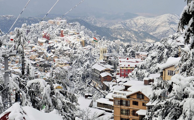 Snowfall in Shimla