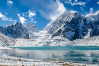 Chandratal Lake Spiti snow view