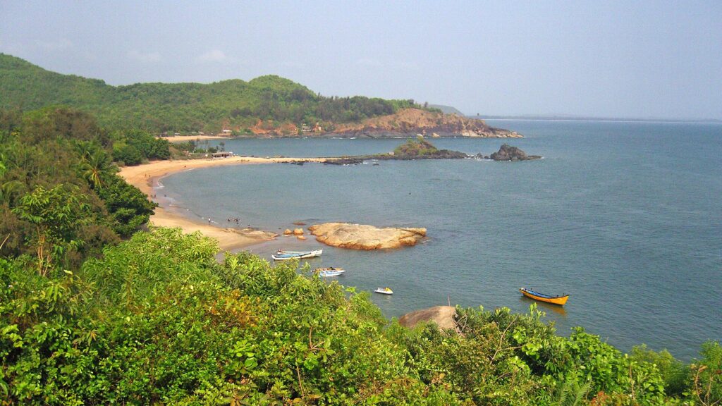 Destinations Desire Gokarna Om Beach with sunset view Karnataka