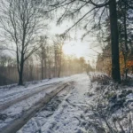 Warm winter destination beach view