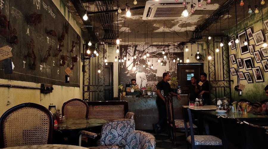 European décor terrace cafe Greater Kailash