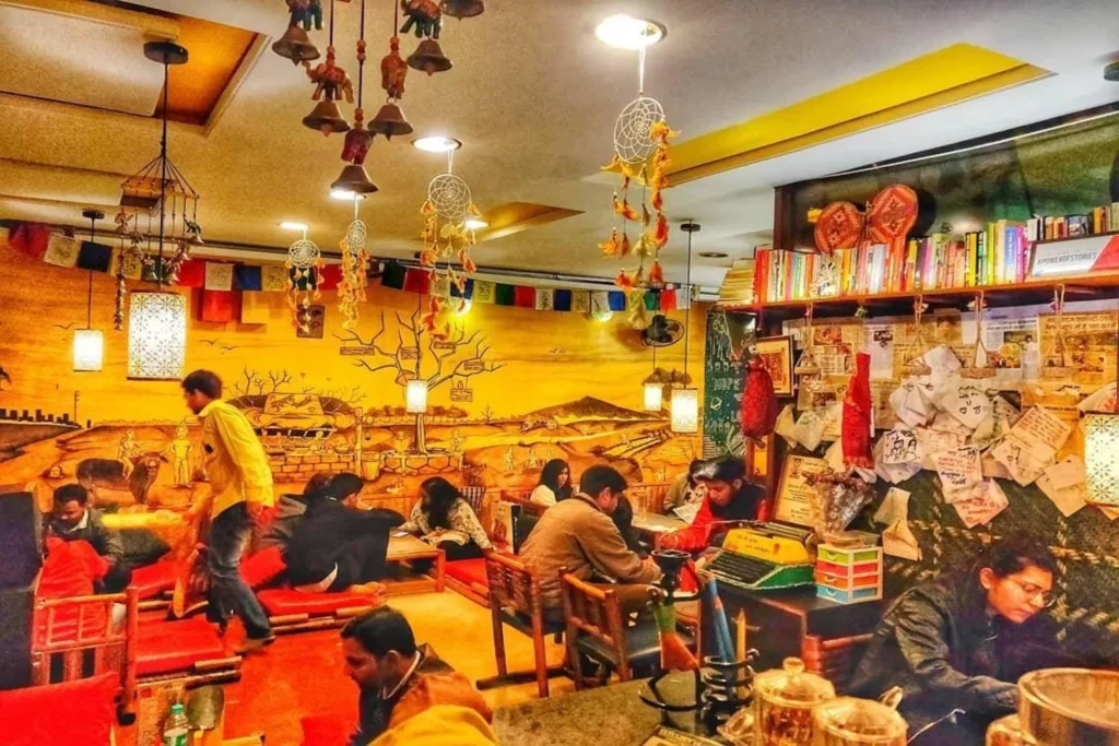 Rose Cafe romantic ambiance Delhi