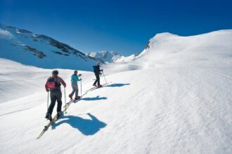 Snow activities in Solang Valley during winter