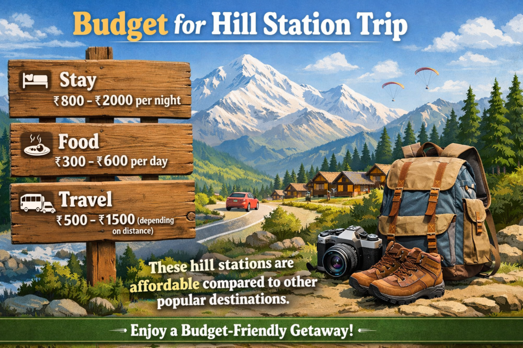 Affordable hill station getaway infographic Destinations Desire