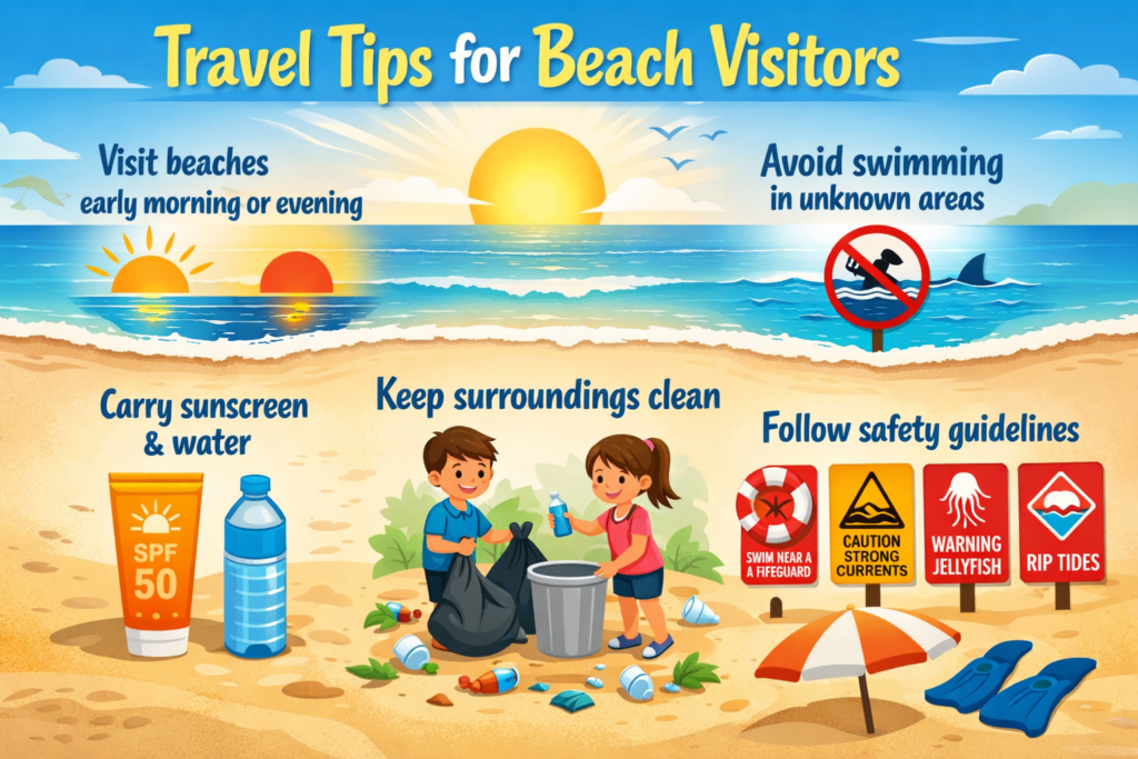 Beach safety tips infographic Destinations Desire