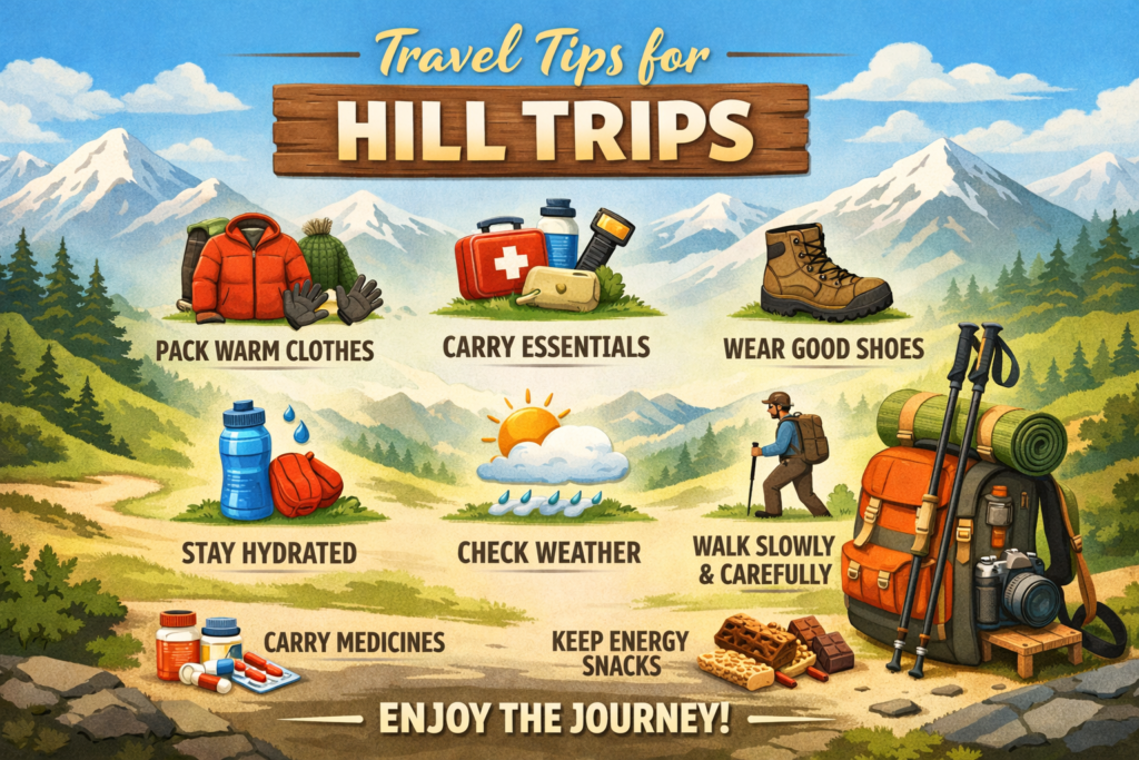 Travel essentials for hill adventures Destinations Desire