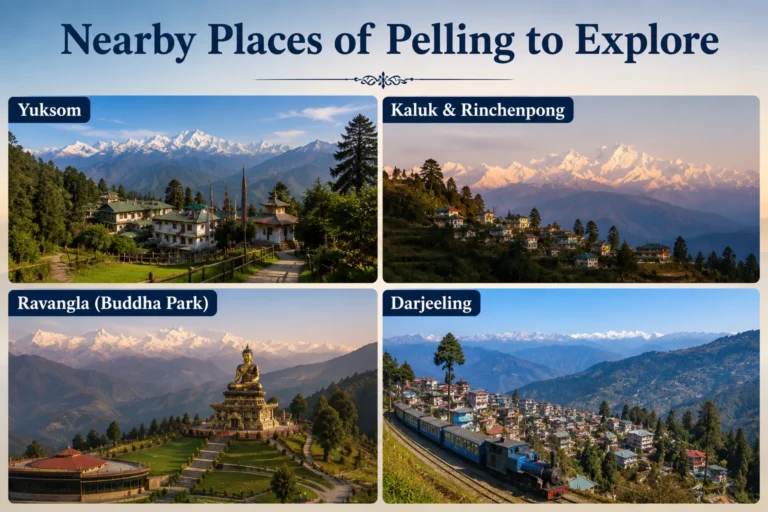 nearby places of pelling to explore