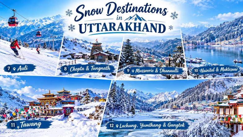 Snowfall places of India